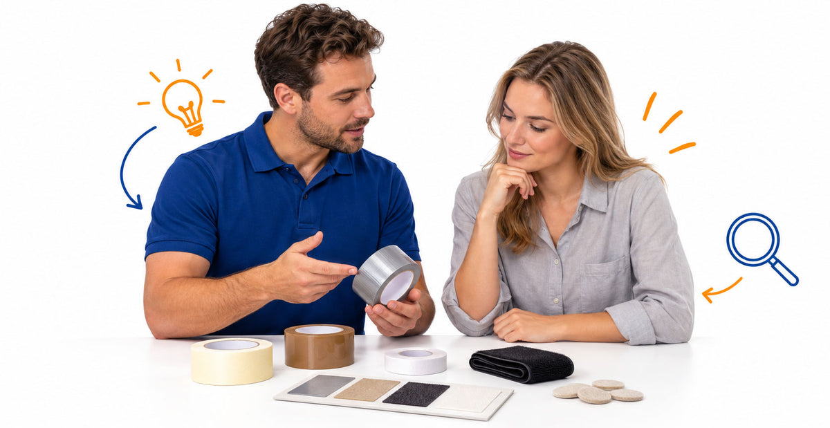Samen tapes en materialen vergelijken voor een passende productkeuze