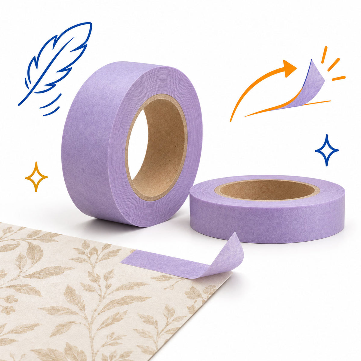 Low-tack afplaktape
