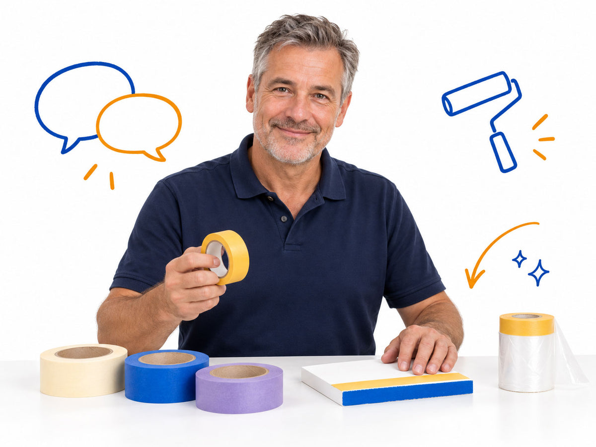 Contact masking tape