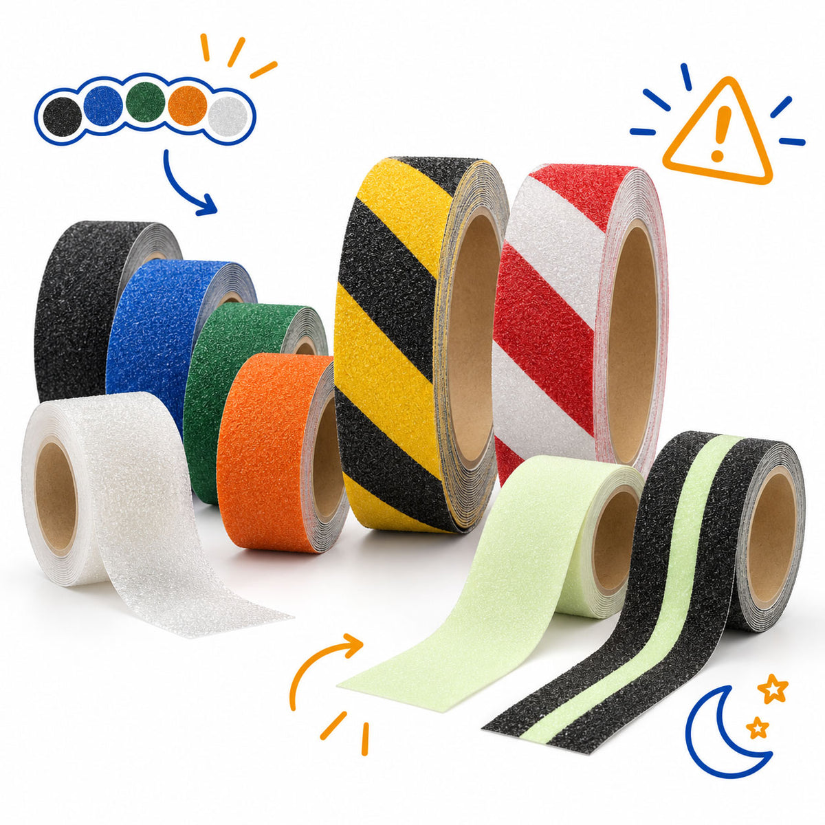 Antislip tape mogelijkheden